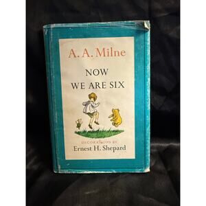 Vintage 1961 hardcover edition of Now We Are Six by A.A. Milne
